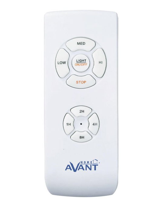 AVANT Ventilador de Techo Plateado 135 cm, 70 W, 4 Aspas con Lámpara y Mando a Distancia - Modelo Avant