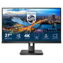 Philips 278B1/00 Monitor 27" 4K UHD (3840x2160) IPS 60Hz, USB-C Hub, Altavoces, Flicker-Free, Pivote Ajustable, Negro