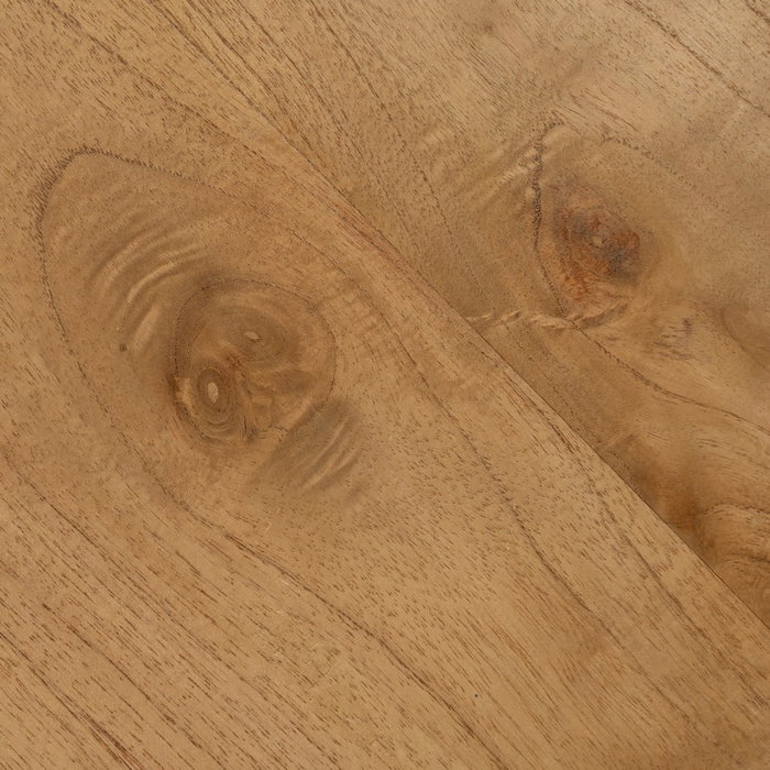 Mesa Centro Natural Madera Mindi Salón 80 X 80 X 50 cm