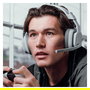 Logitech ASTRO Gaming A10 Gen 2 Auriculares Gaming Diadema Alámbricos con Micrófono Plegable, Conector 3.5 mm, Gris, Compatible PC, Mac, PS4, PS5, Xbox