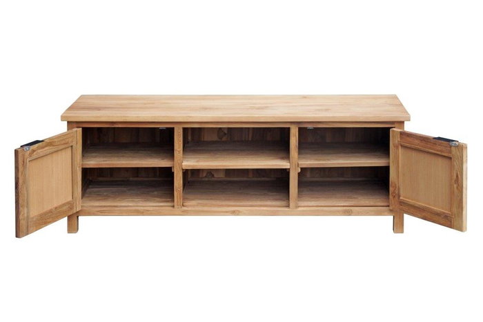 DKD Home Decor Mueble TV Balines Marron Beige 140 x 45 x 50 cm
