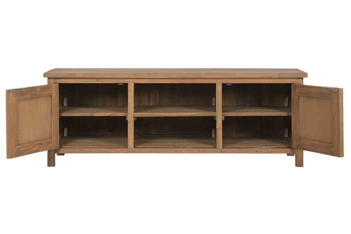 DKD Home Decor Mueble TV Balines Marron Beige 140 x 45 x 50 cm
