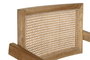 DKD Home Decor Silla de Teca y Ratan Natural 56 x 82 x 58 cm