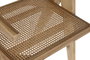 DKD Home Decor Silla de Teca y Ratan Natural 56 x 82 x 58 cm