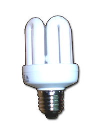 Finstock DLU Lámpara Electrónica 4U/T4 15W E27 Corta Luz Fría