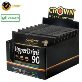 CROWN SPORT NUTRITION Hyperdrink 90 Neutro Bebida Deportiva en Polvo Vegana 8 X 93,1 G