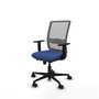 PIQUERAS Y CRESPO Silla de oficina Haches Azul marino y Gris
