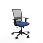 PIQUERAS Y CRESPO Silla de oficina Haches Azul marino y Gris
