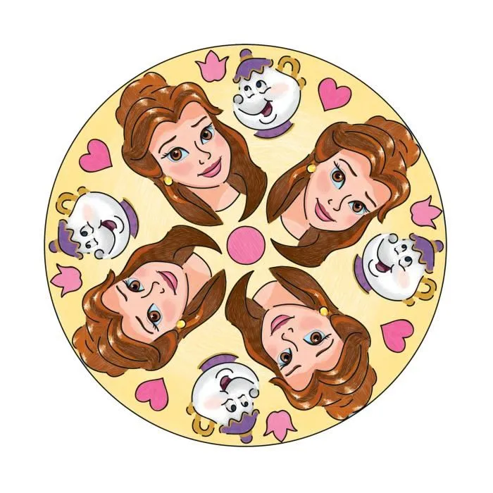 Ravensburger 4005556238477 Princesas Disney Mandala Midi Rompecabezas A partir de 6 años