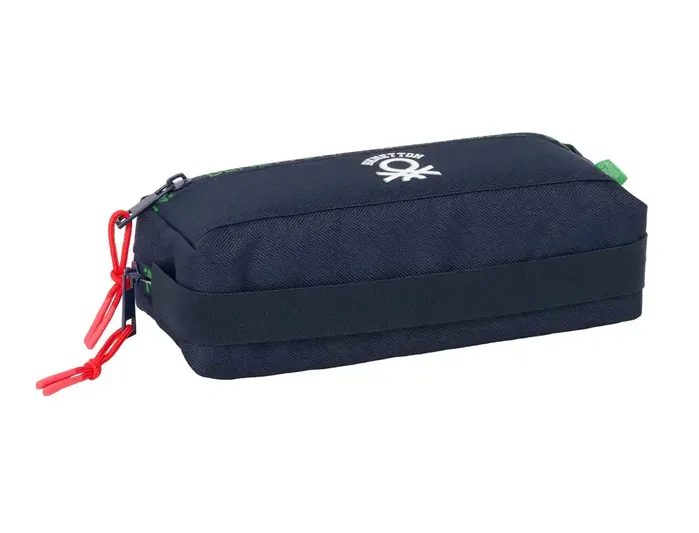Safta Benetton Together Bolso Escolar Portatodo Triple, 3 Cremalleras, Dimensiones 85x60x220 mm