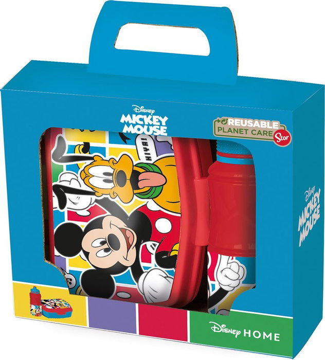 Licensing Caja de Regalo Mickey Mouse con Botella Easy Sport y Funny Sand Box