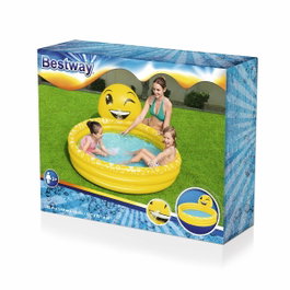 Bestway Piscina Hinchable Infantil Chorro Sonrisa 165x144x69 cm