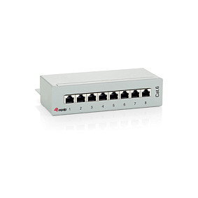 EQUIP Patchpanel 8x RJ45 Cat.6 FTP Desktop ISO/IEC gris EQUIP Patchpanel 8x RJ45 Cat.6 FTP Desktop ISO/IEC gris