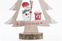 DKD Home Decor Decoración MDF Árbol Natural y Rojo 21x8x31,5 cm