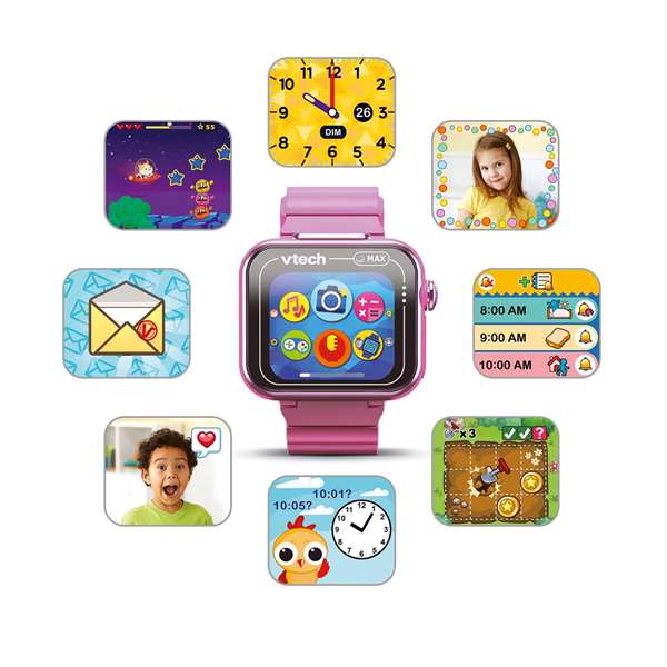 Vtech Kidizoom Smartwatch Max Reloj Interactivo Rosa con Pantalla Táctil, Fotos, Selfies y Vídeos para Niños Vtech Kidizoom Smartwatch Max Reloj Interactivo Rosa con Pantalla Táctil, Fotos, Selfies y Vídeos para Niños