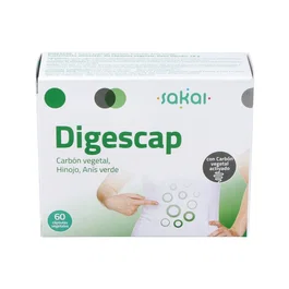 SAKAI Digescap 60Cap - Suplemento Alimenticio de 60 Cápsulas
