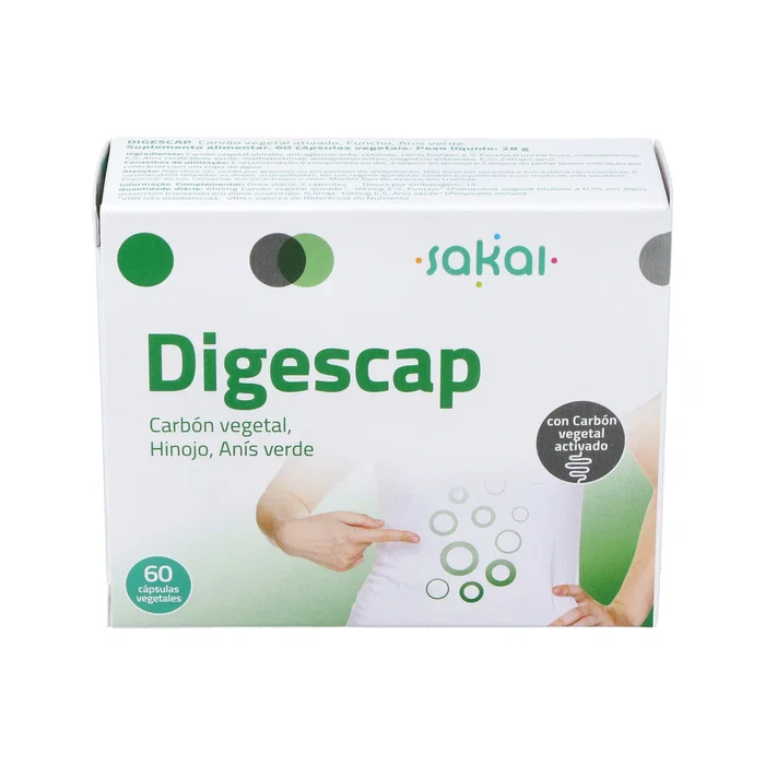 SAKAI Digescap 60Cap - Suplemento Alimenticio de 60 Cápsulas SAKAI Digescap 60Cap - Suplemento Alimenticio de 60 Cápsulas