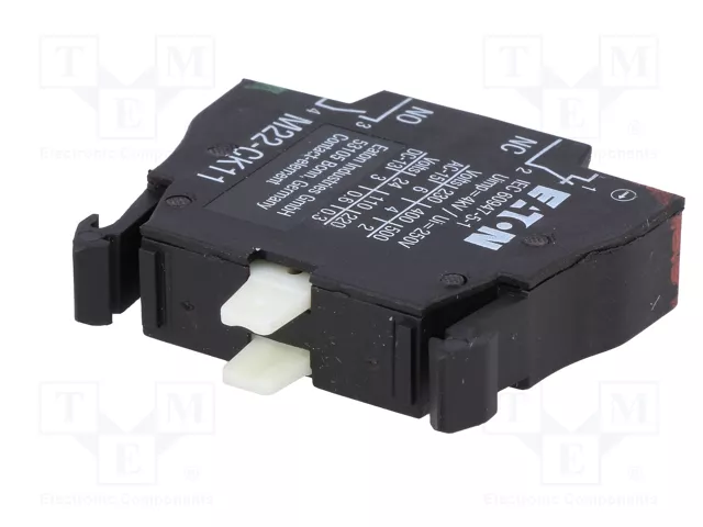 Eaton M22-CK11 Elemento de contacto 1S+1 con montaje frontal por resorte 107940