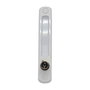 Micel 6826 Cierre Corredera para Puertas y Ventanas de Aluminio, Acabado Blanco 170x29 mm, Incluye Cerradura, Prolongador y 2 Llaves