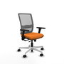PIQUERAS Y CRESPO Silla de oficina Haches con mecanismo Sincro/Traslack Naranja y Gris