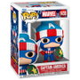 FUNKO Figura POP Marvel Capitán América Holiday
