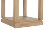 DKD Home Decor Mesita Auxiliar de Mango con Acabado Chorro de Arena