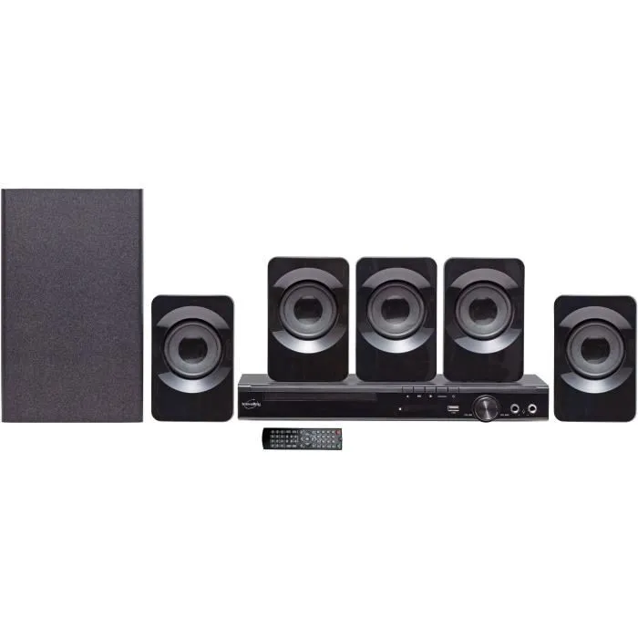 Inovalley Home Cinema 5.1 300W con Bluetooth y Reproductor DVD