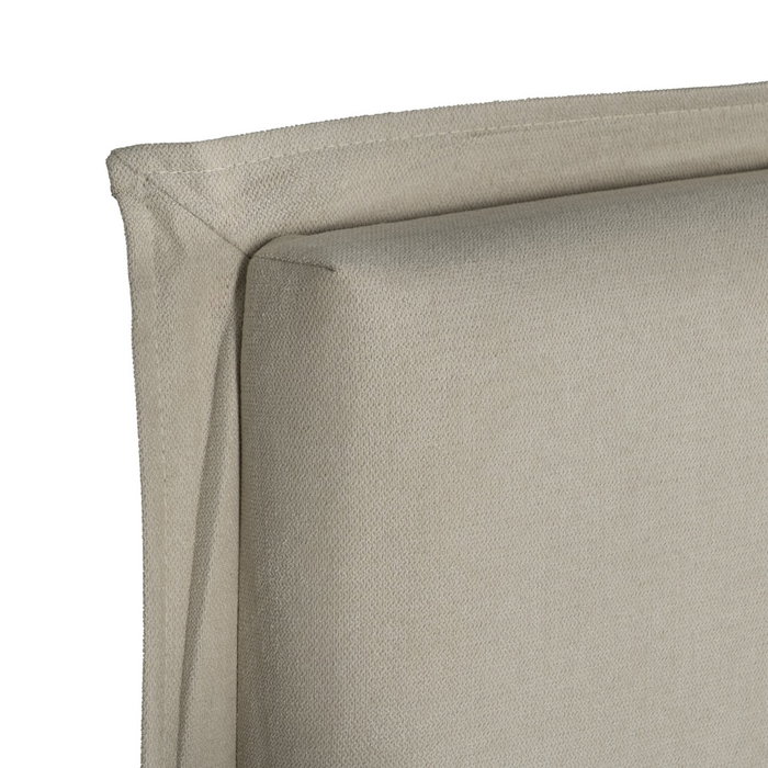 Cabecero Beige Tejido Dormitorio 190 X 8 X 100 cm Cabecero Beige Tejido Dormitorio 190 X 8 X 100 cm