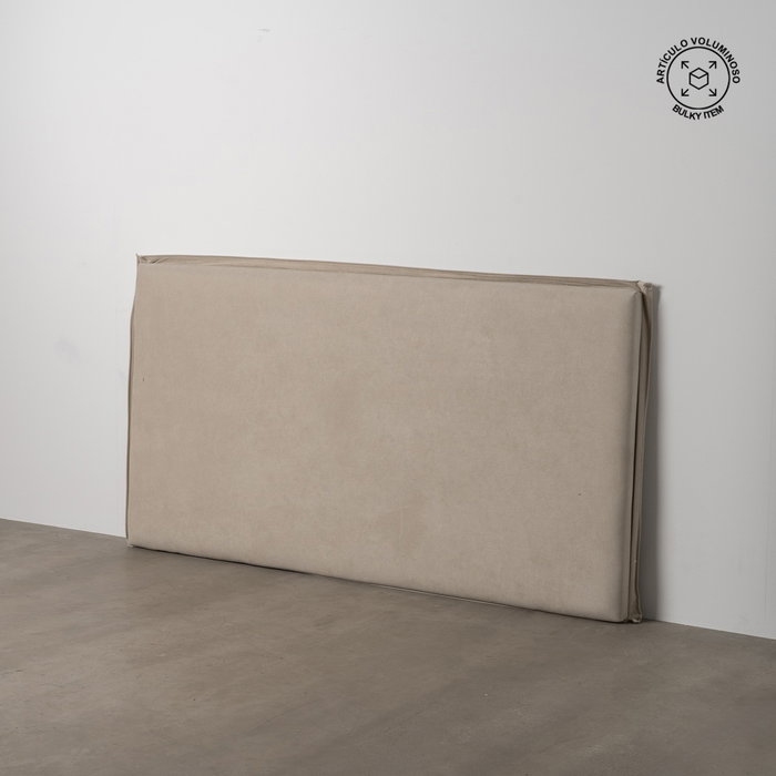 Cabecero Beige Tejido Dormitorio 190 X 8 X 100 cm