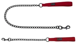 Freedog Correa Metálico Gun Rojo 3,5mm/20mm 100cm