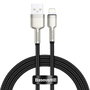 Baseus Cable Lightning a USB-A Cafule, 2.4A, 1m, Negro