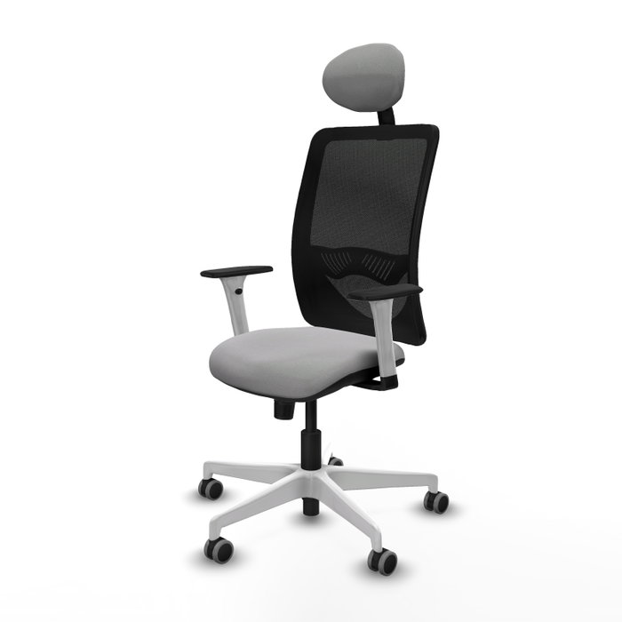 PIQUERAS Y CRESPO Silla de oficina Zulema con mecanismo Sincro, Gris claro y Negro PIQUERAS Y CRESPO Silla de oficina Zulema con mecanismo Sincro, Gris claro y Negro