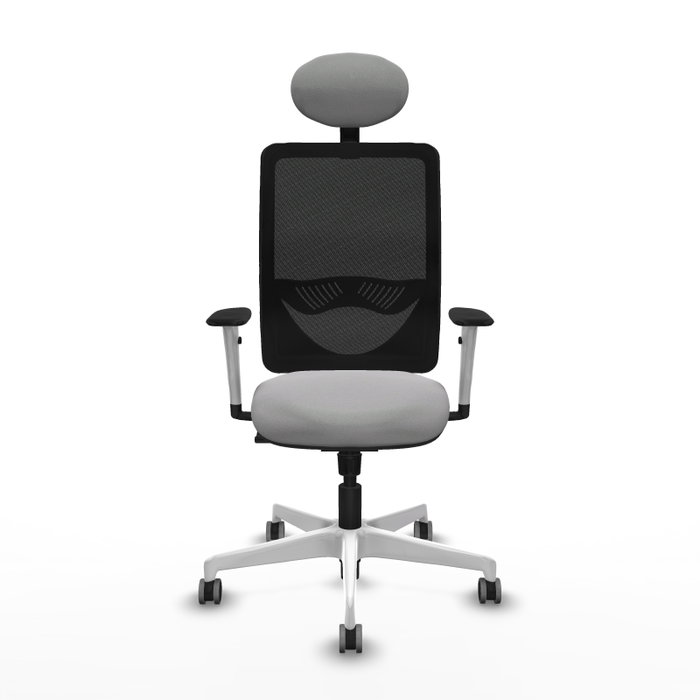 PIQUERAS Y CRESPO Silla de oficina Zulema con mecanismo Sincro, Gris claro y Negro PIQUERAS Y CRESPO Silla de oficina Zulema con mecanismo Sincro, Gris claro y Negro