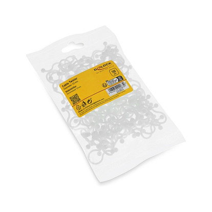 DeLOCK Kabeldriller Ø 13 mm transparente, 100 unidades
