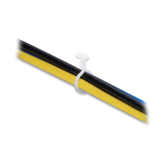 DeLOCK Kabeldriller Ø 13 mm transparente, 100 unidades