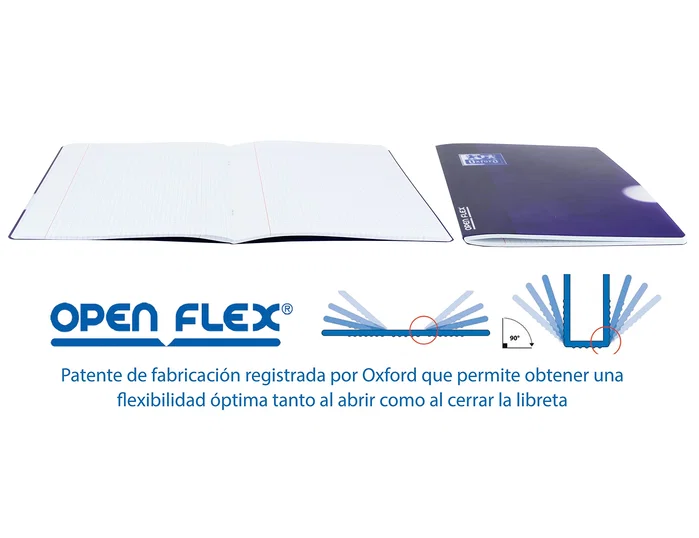 Oxford Libreta Escolar Optik Paper Openflex 48 Hojas Lisas DIN A4 Colores Surtidos