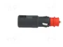 PRO CAR Enchufe de mechero de coche con borna de tornillo 16A Negro