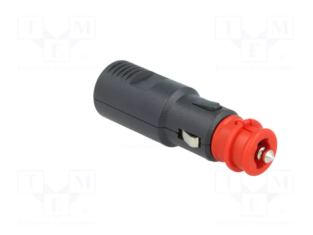 PRO CAR Enchufe de mechero de coche con borna de tornillo 16A Negro