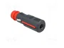 PRO CAR Enchufe de mechero de coche con borna de tornillo 16A Negro
