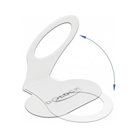 DeLOCK Soporte de Carga para Teléfono Móvil en Enchufe, Blanco, Pasivo, Interior, Plástico, Plegable