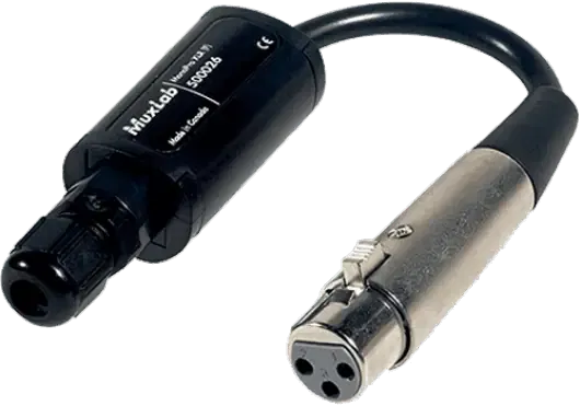 MUXLAB Receptor XLR Hembra Cable Monopro