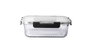 DKD Home Decor Recipiente Transparente 17.5 x 8.2 x 23 cm Borosilicato PP Apto Horno Microondas Lavavajillas Cierre Hermético