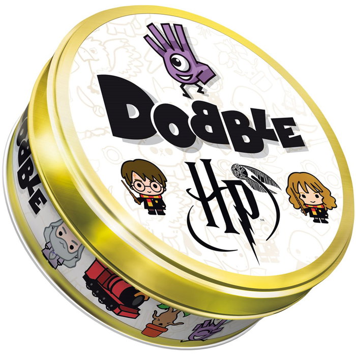 Asmodee Dobble Harry Potter Juego de Mesa y Cartas de Agilidad Visual sobre Hogwarts, 2-8 Jugadores, +6 Años