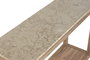 DKD Home Decor Consola Colonial Madera Reciclada Marmol Natural Beige 120 x 40 x 82 cm