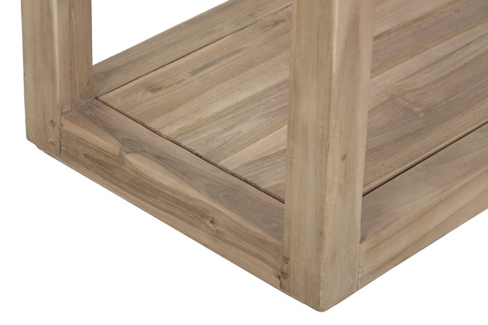 DKD Home Decor Consola Colonial Madera Reciclada Marmol Natural Beige 120 x 40 x 82 cm