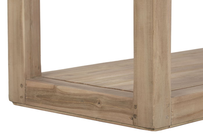 DKD Home Decor Consola Colonial Madera Reciclada Marmol Natural Beige 120 x 40 x 82 cm