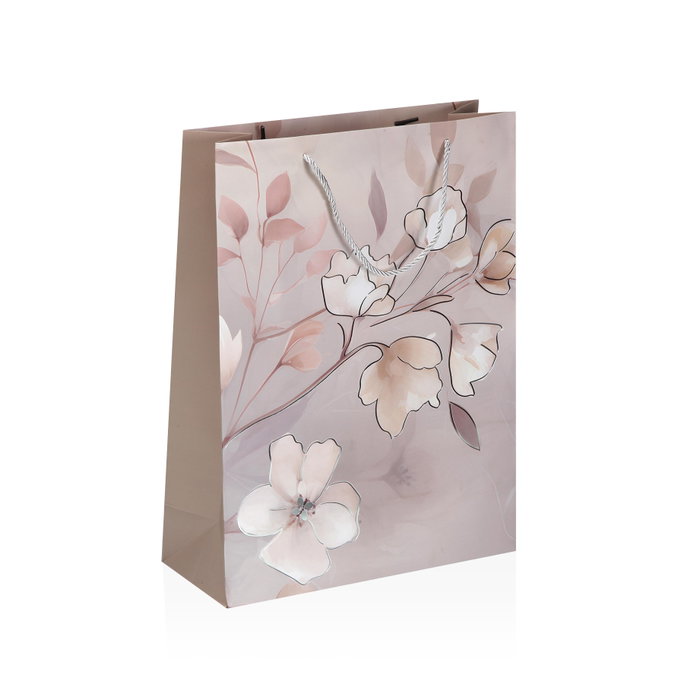 Versa Bolsa Surtida Pequeña Flores Papel 18 x 23 cm (12 Unidades)