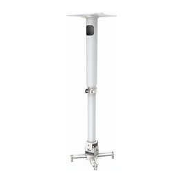 Vision Magic Soporte de Techo para Proyector y Webcam, Longitud Ajustable 44-74 cm, Capacidad 10 kg, Gestión de Cables, Blanco - TM-TELE