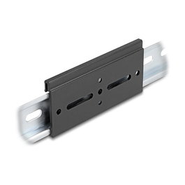 DeLOCK 67149 Clip de Montaje de Aluminio para Riel Din 100 x 47.8 mm Negro