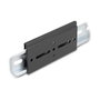 DeLOCK 67149 Clip de montaje de aluminio para riel DIN, negro